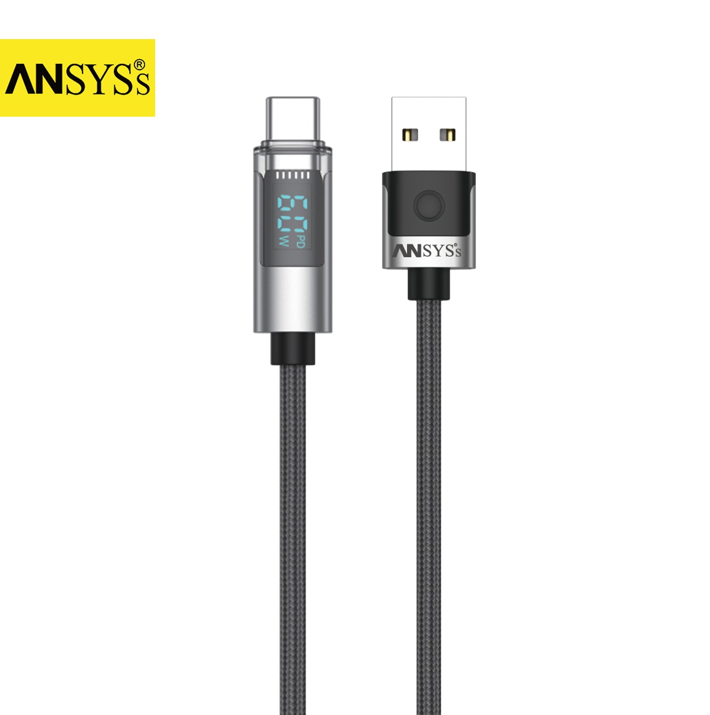 Type C Cable CA-08TB Black 60W 1M
