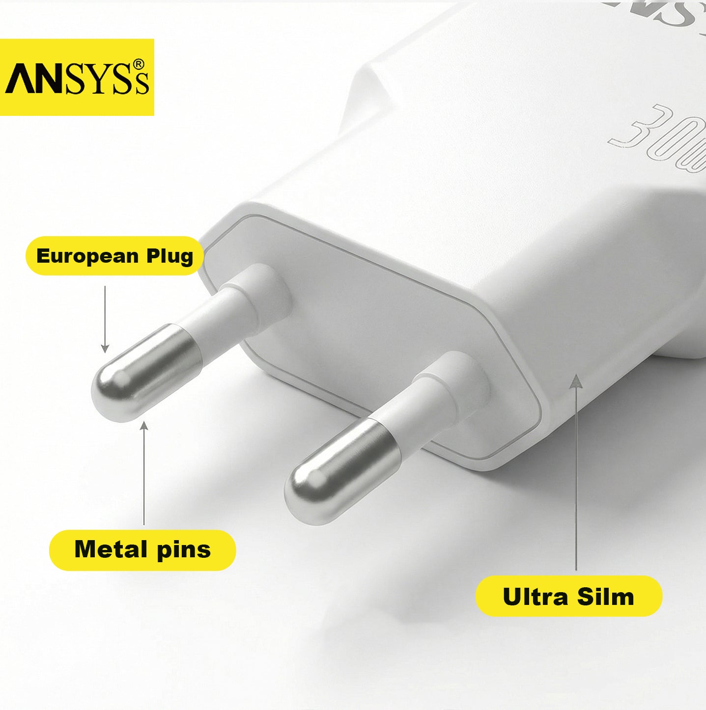 USB-A + USB-C 30W Ultra Slim Fast charer MC-26