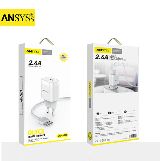 Mains Charger MC-01 White