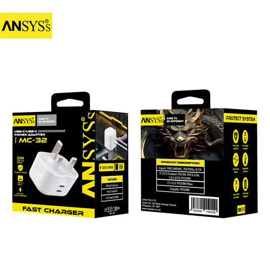 Fast Charging Adapter PD + PD MC-32