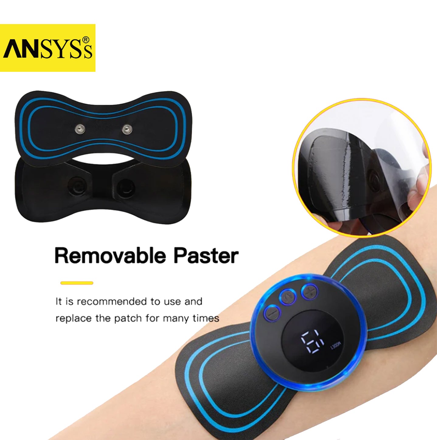 Mini Massage Stick 8 Mode & 19 Strength Level Rechargeable Pain Relief